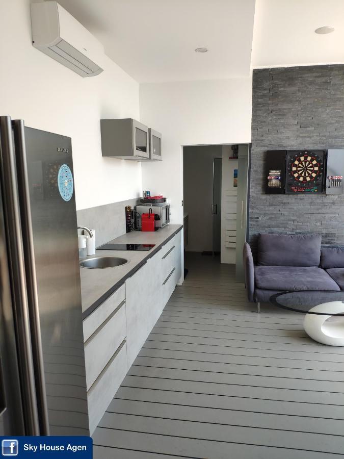 Piscine Chauffee Et Spa Jacuzzi Privatif Terrasse Sans Vis A Vis ,,,Sky House Agen,,, Εξωτερικό φωτογραφία
